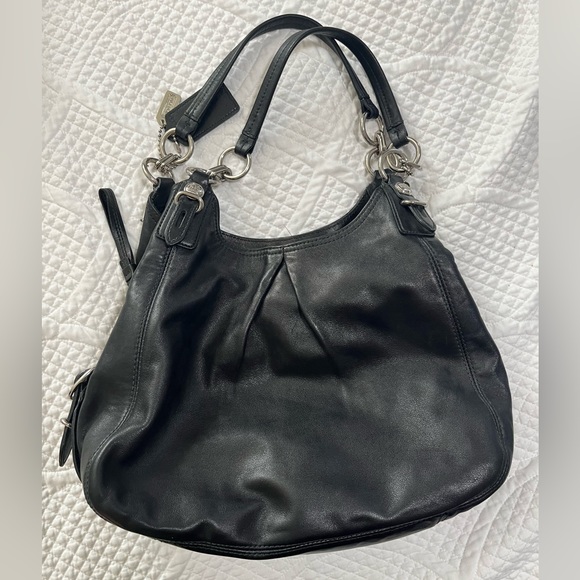 Black leather Coach purse - Picture 2 of 7